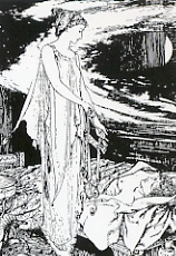 atenea.jpg - Ilustración  de "Stories from Greece and Rome", 1930. Atenea, la diosa de la sabiduría, guerra y las artes ofreciendo sus atributos.