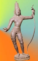 rama.jpg - Rama con su arco. Estatua de bronce de Madras, siglo XVI.